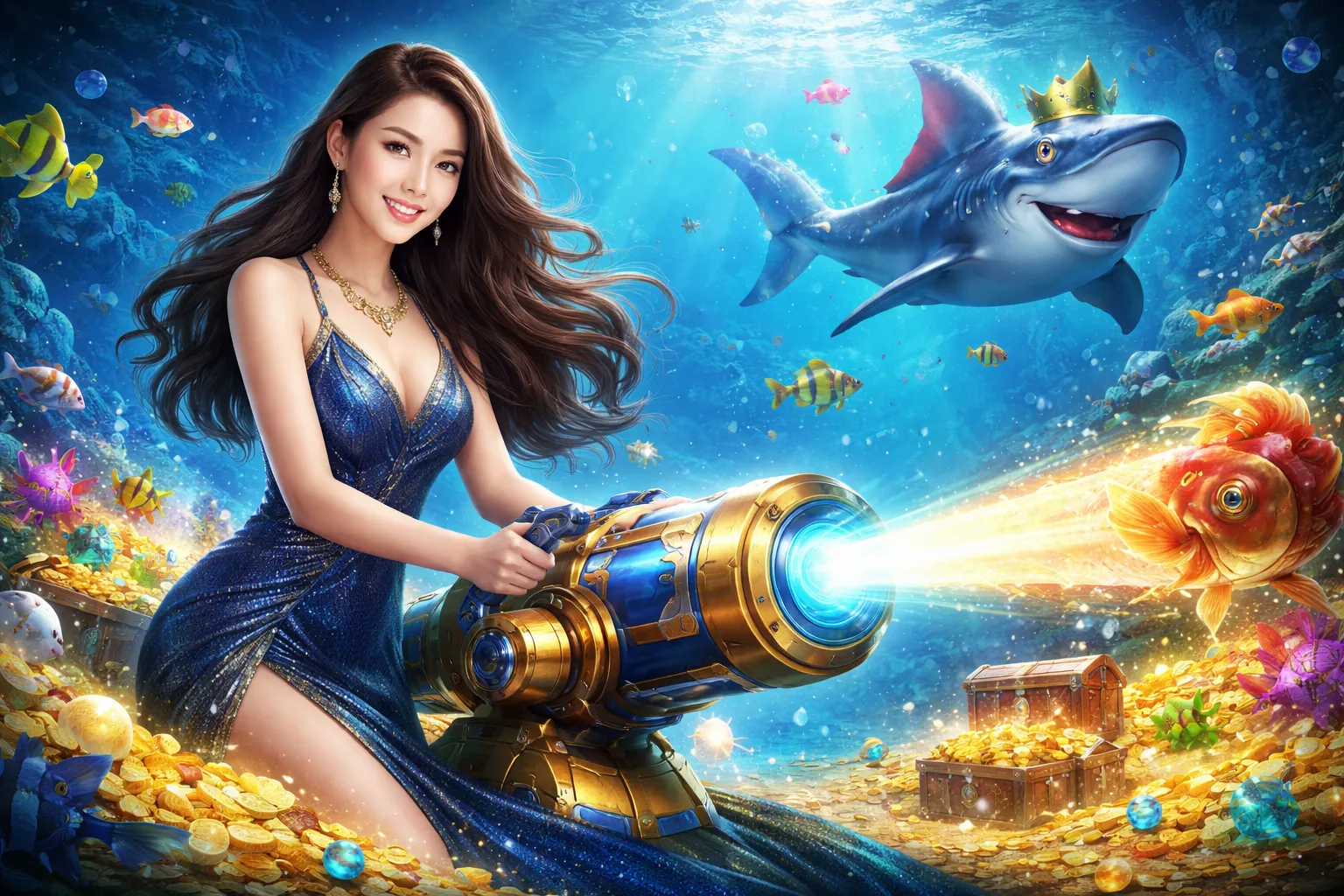 SGD777 sảnh Bắn Cá đại dương xanh sống động